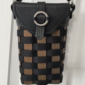 🔥Longaberger To Go Small Crossbody Handwoven Basket Bucket Bag Purse